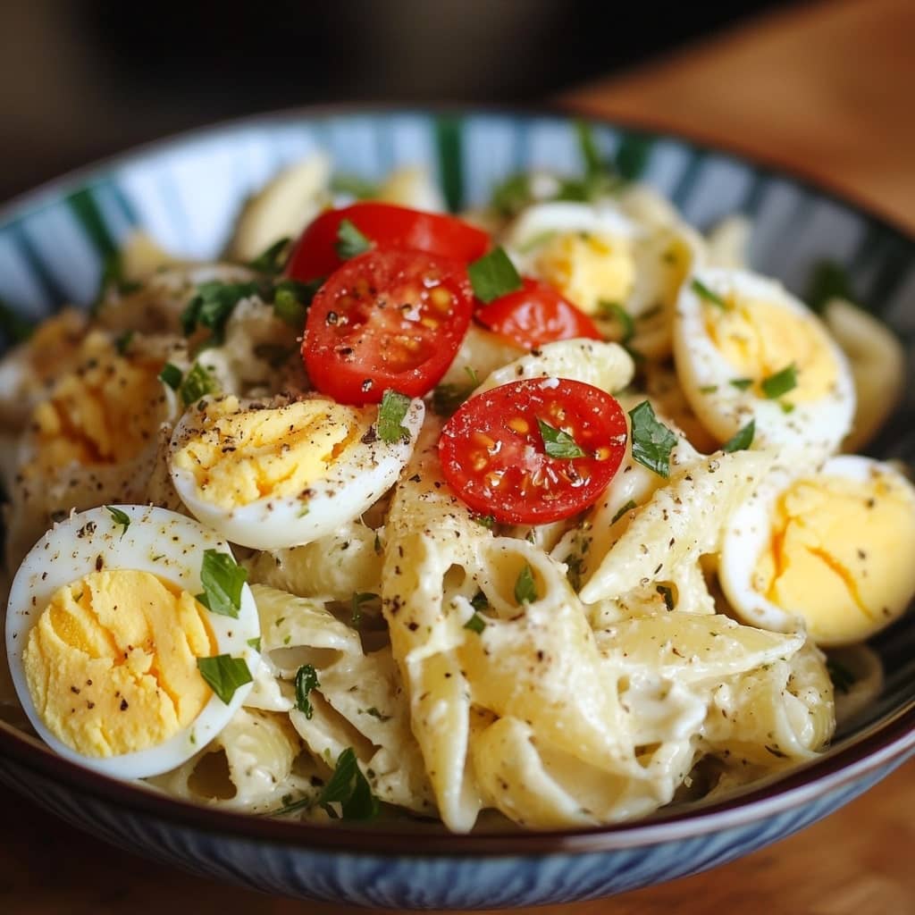 Deviled Egg Pasta Salad