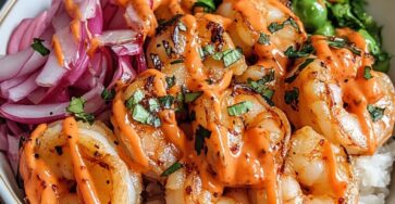 Shrimp Rice Bowls with Spicy Mayo