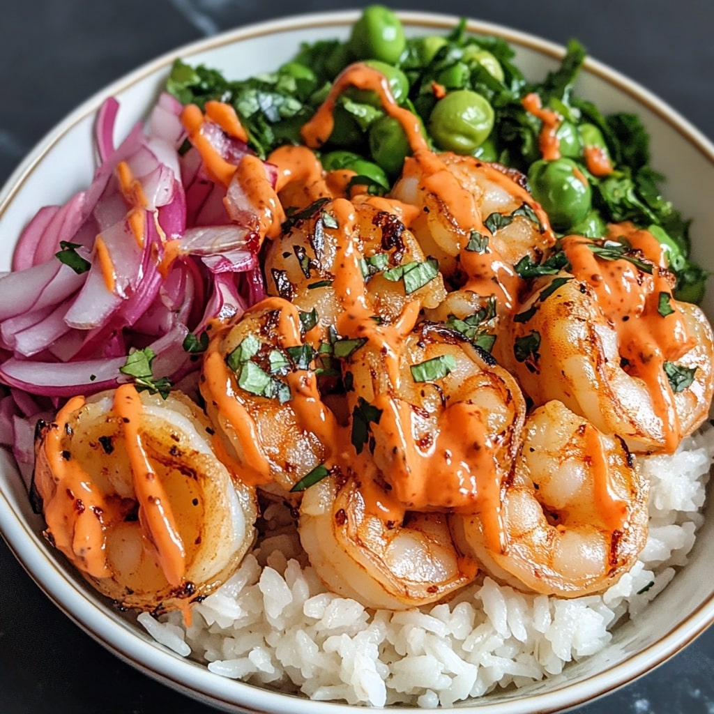 Shrimp Rice Bowls with Spicy Mayo