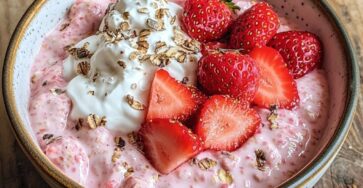 Strawberries and Cream Overnight Oats