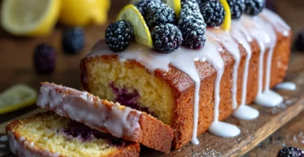 Blackberry Lemon Drizzle Cake