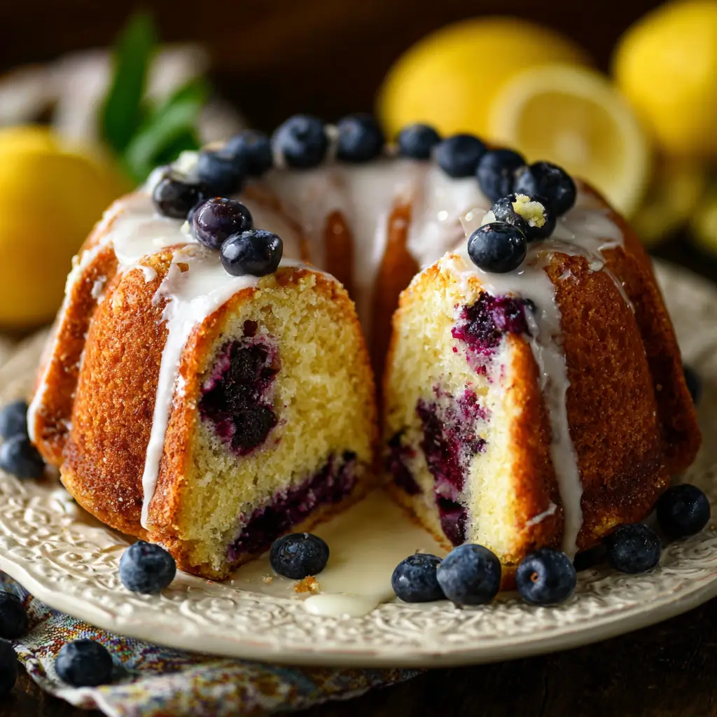 Blueberry Lemon Bundt Cake