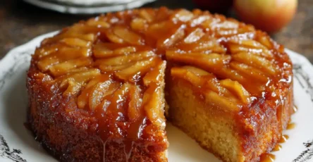 Caramel Apple Upside-Down Cake