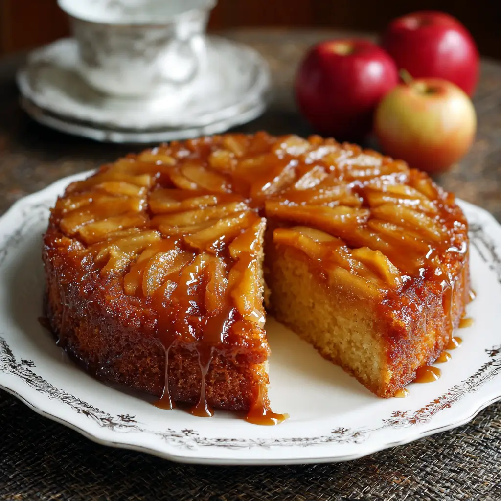 Caramel Apple Upside-Down Cake
