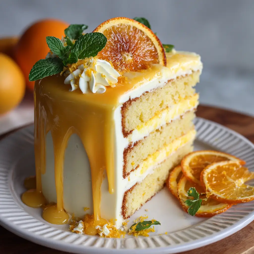Citrus Orange Burst Cake