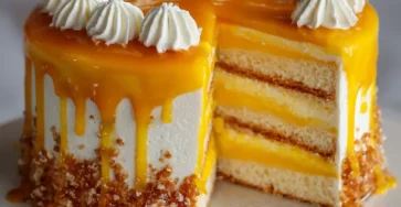 Mango Cream Layer Cake