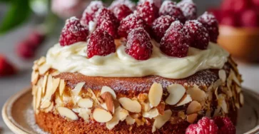 Almond Raspberry Cake
