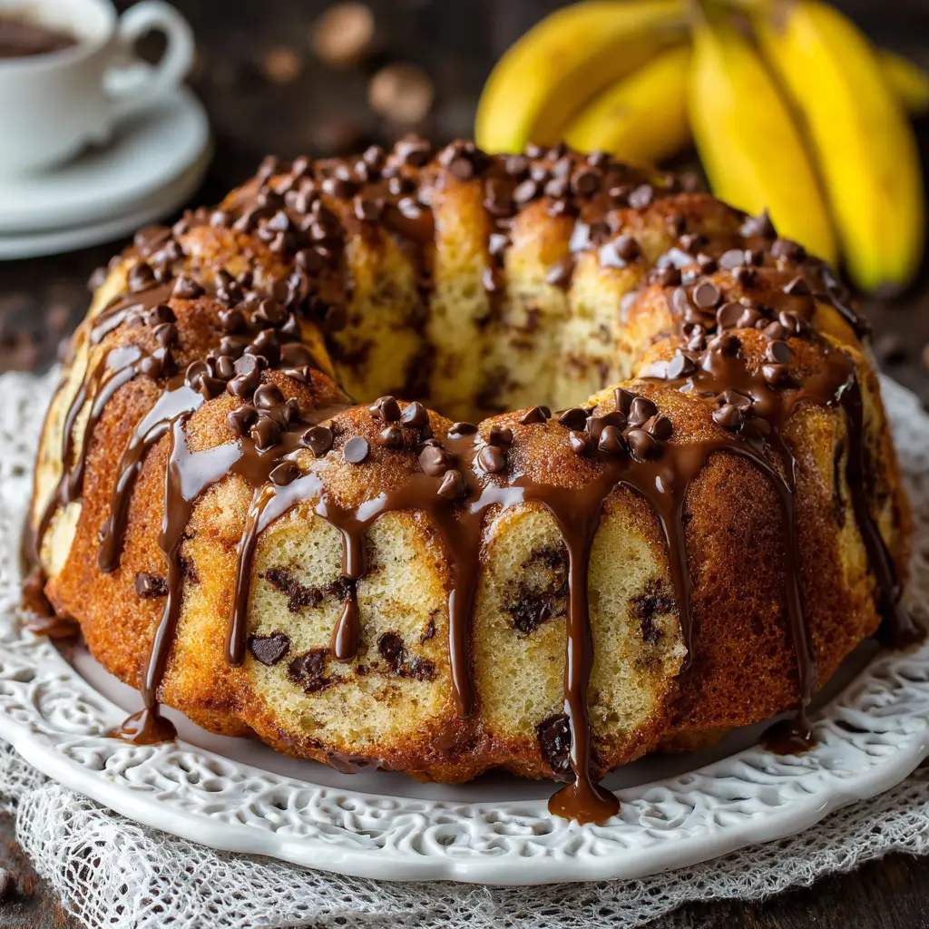 Banana Chocolate Chip Cake
