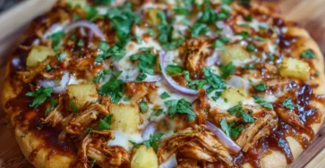 Barbecue Chicken & Pineapple Pizza
