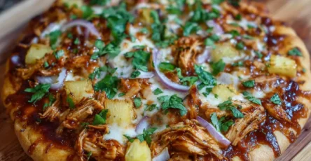 Barbecue Chicken & Pineapple Pizza
