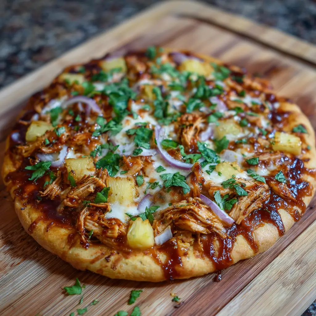 Barbecue Chicken & Pineapple Pizza