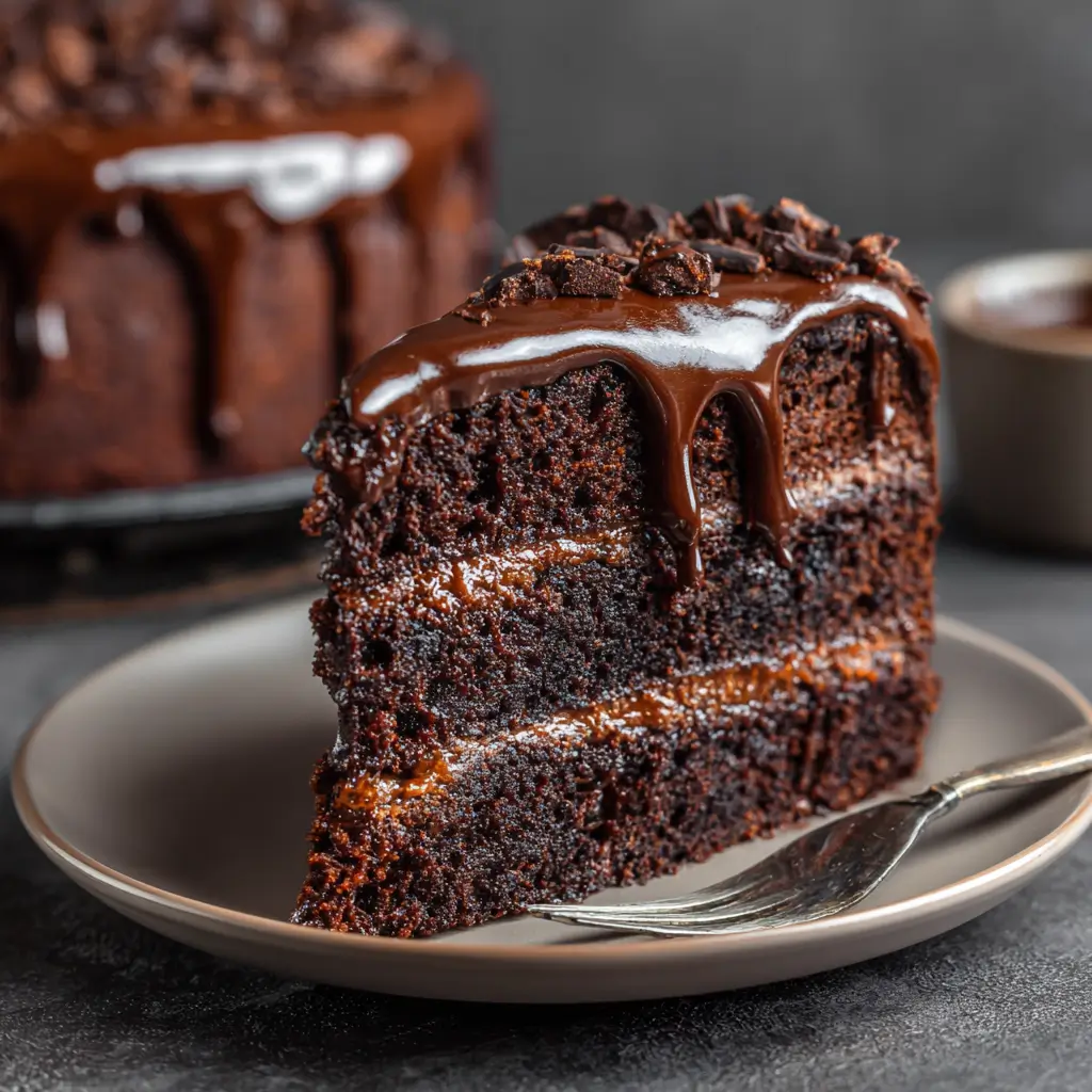 Brownie Cake with Ganache