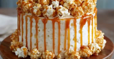 Caramel Popcorn Cake