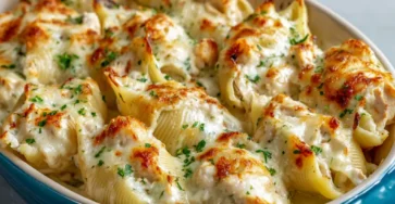 Chicken Alfredo Stuffed Shells