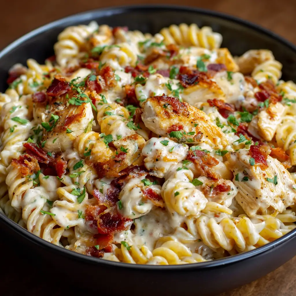 Chicken Bacon Ranch Pasta