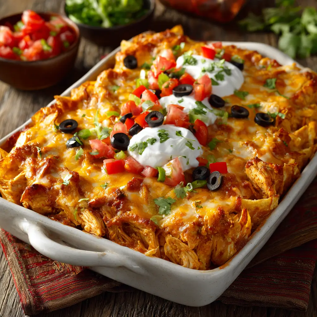 Chicken Burrito Casserole