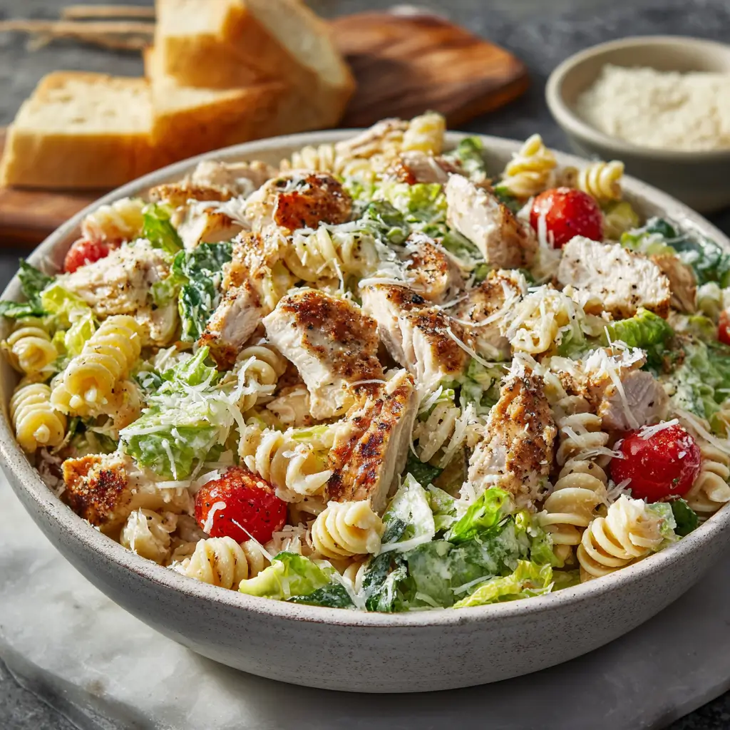 Chicken Caesar Pasta Salad