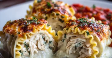 Chicken Lasagna Roll Ups