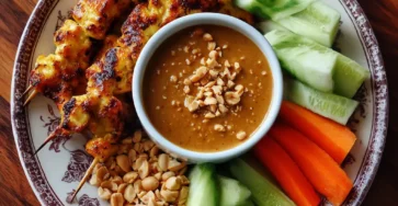 Chicken Satay with Peanut Sauce
