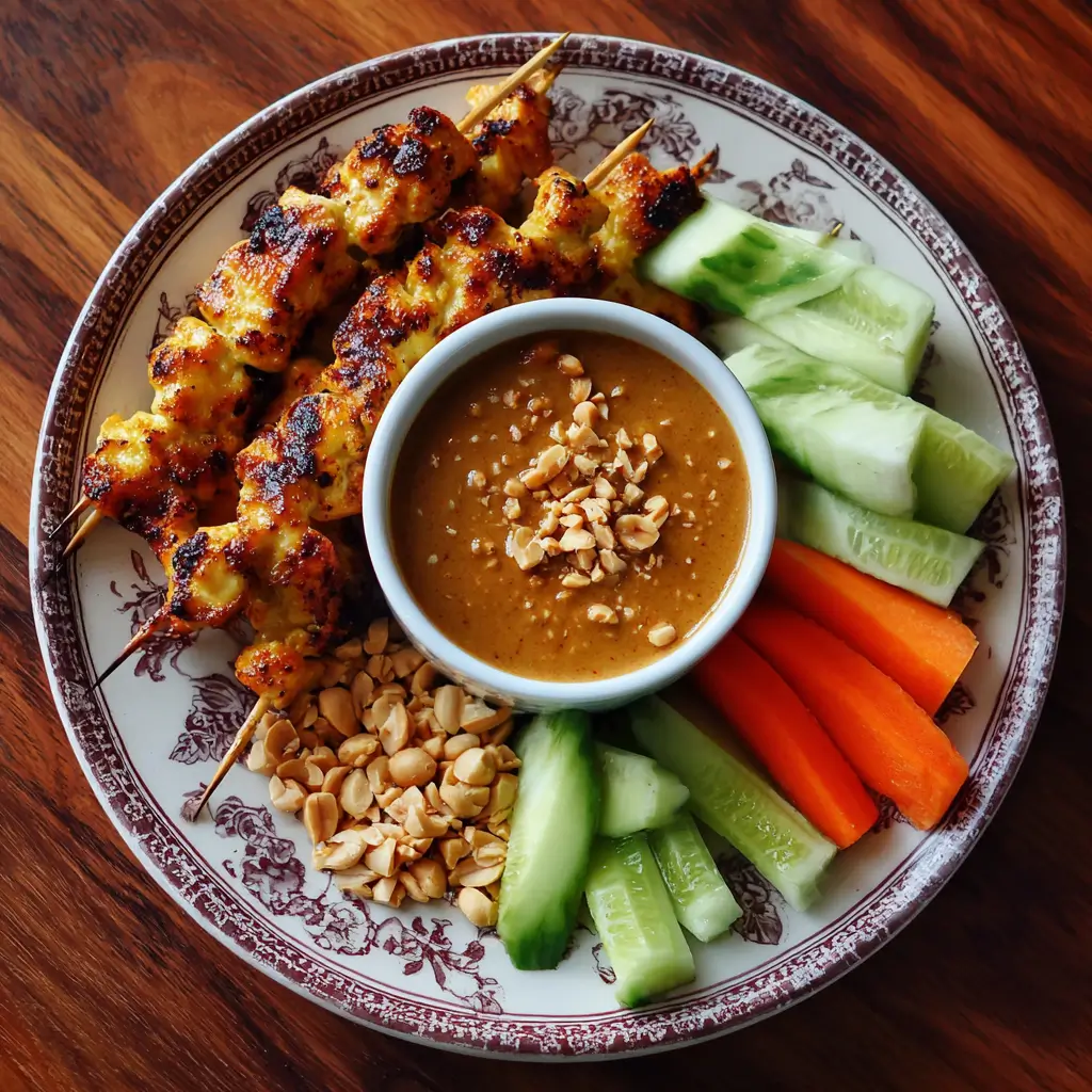 Chicken Satay with Peanut Sauce