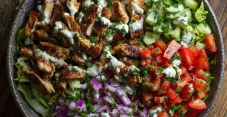 Chicken Shawarma Salad Bowl