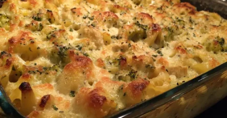 Chicken and Broccoli Alfredo Bake