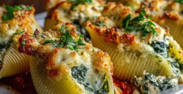 Chicken and Spinach Stuffed Shells