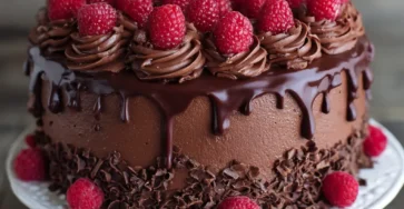 Chocoate Raspberry Truffle Cake