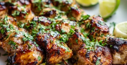 Coconut Lime Chicken Skewers