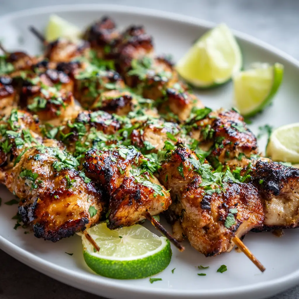 Coconut Lime Chicken Skewers