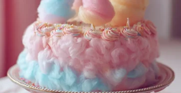 Cotton Candy Birthday Cake