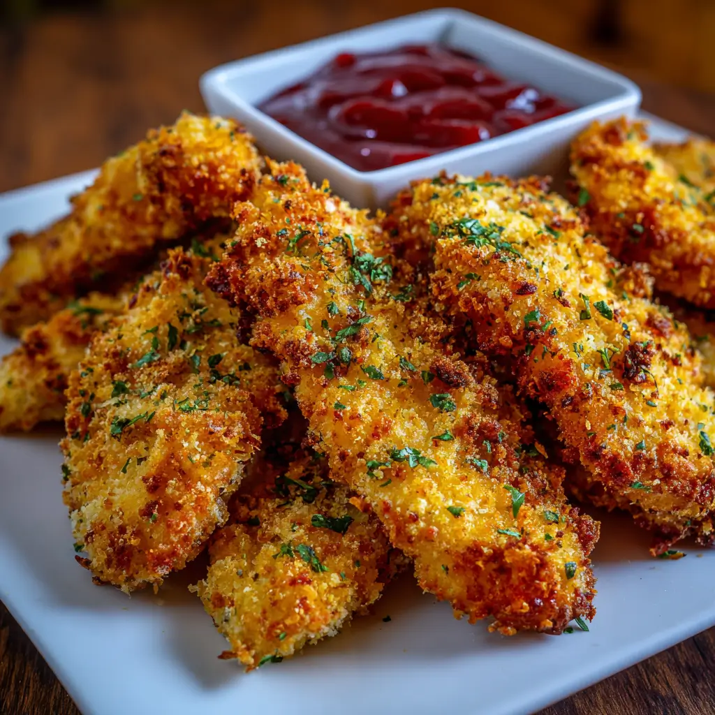 Crispy Oven Fried Chicken Tenders