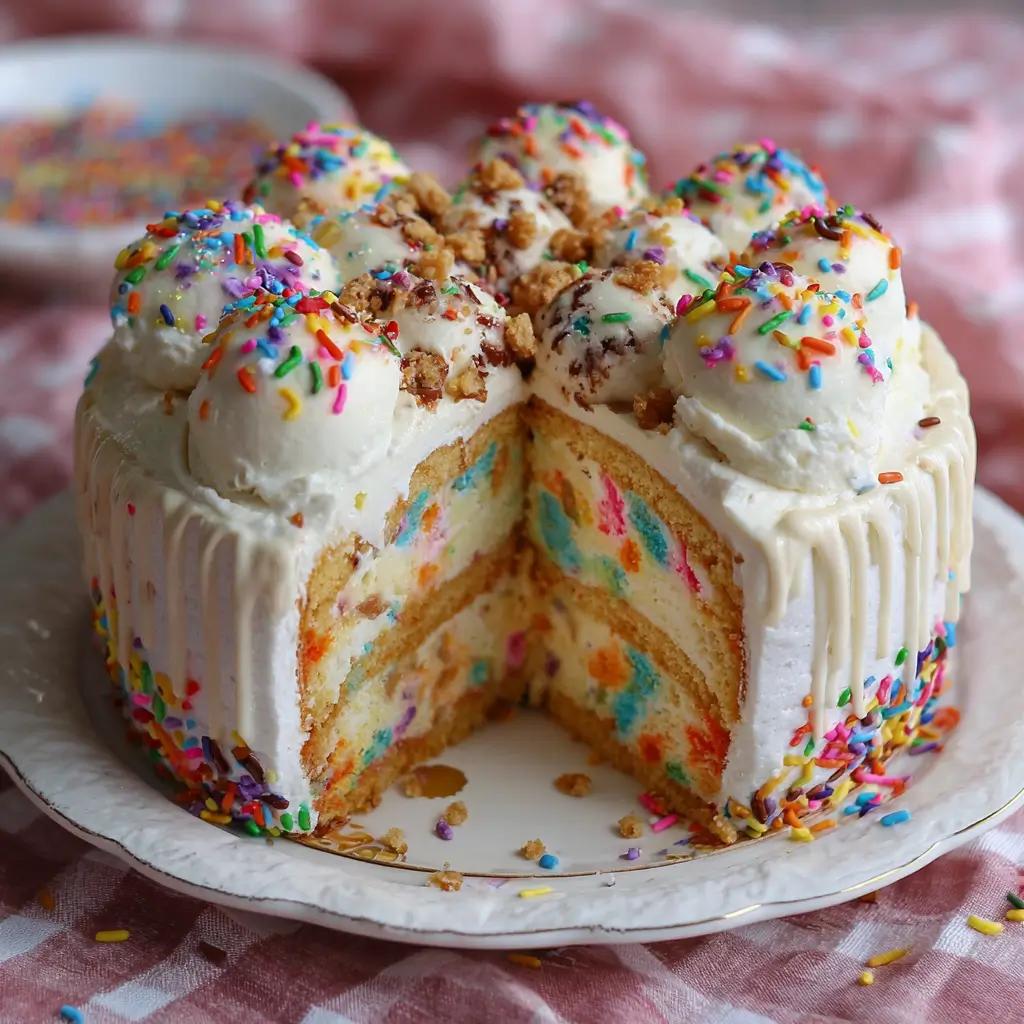 Funfetti Ice Cream Cake
