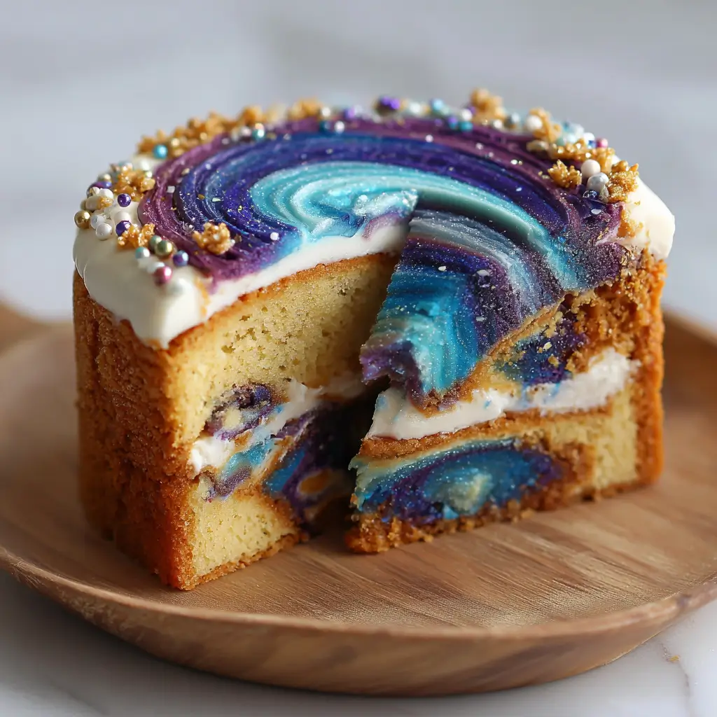Galaxy Marble Cake