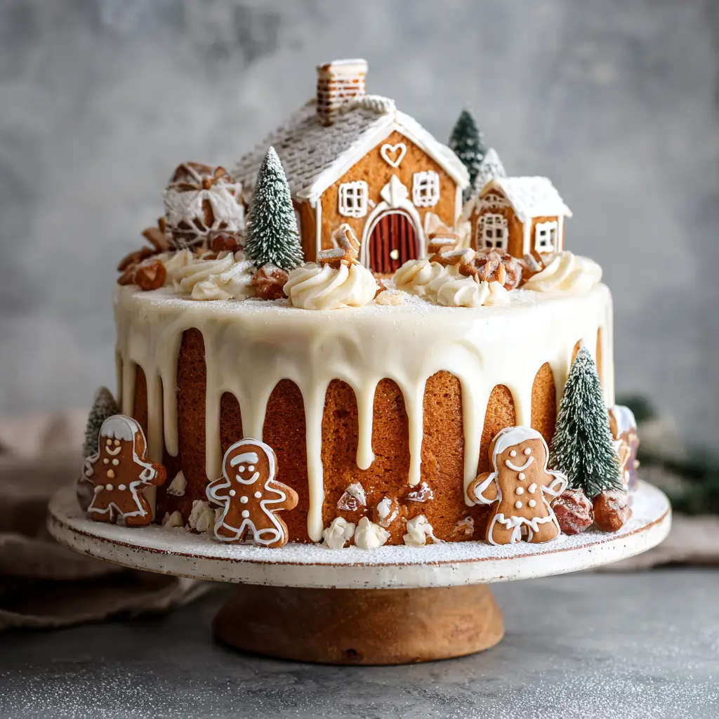 Gingerbread Christmas Cake