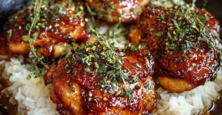 Honey Garlic Chicken Thighs