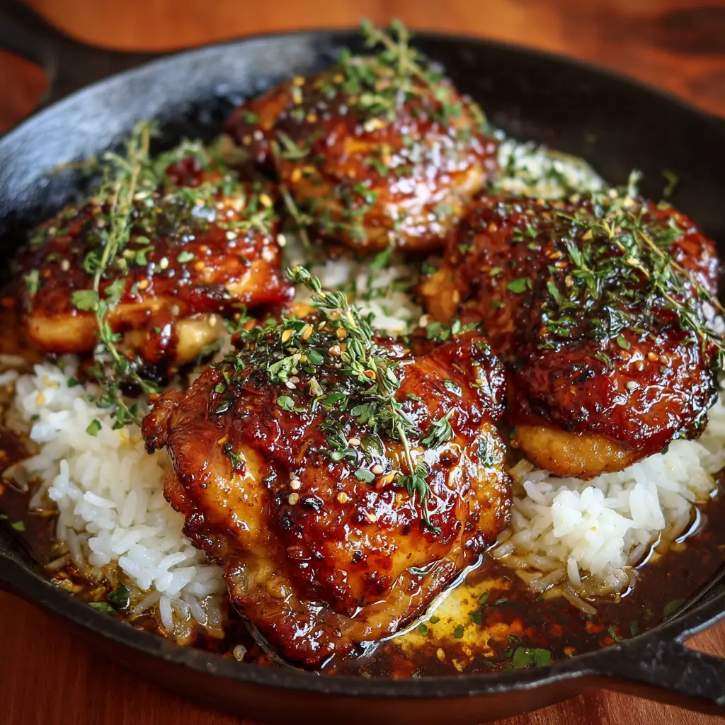 Honey Garlic Chicken Thighs