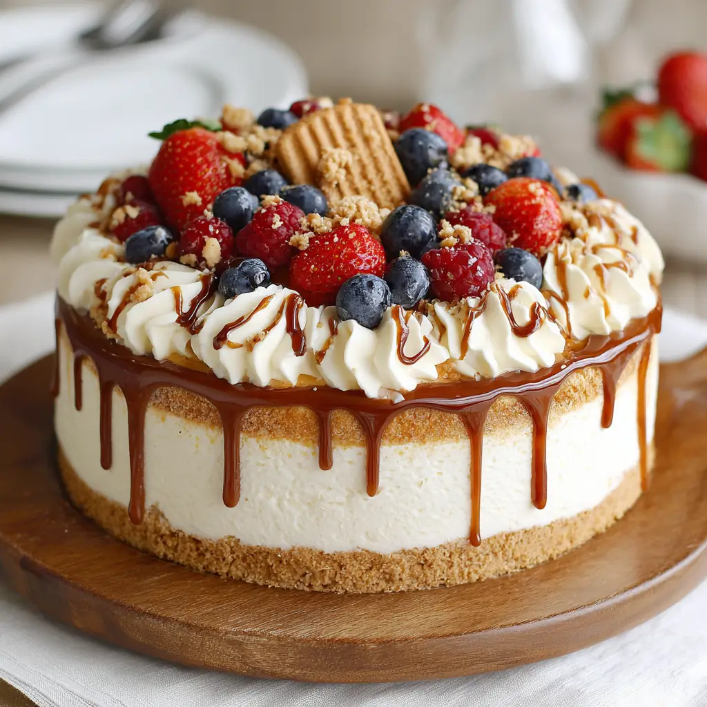 No-Bake Cheesecake Cake