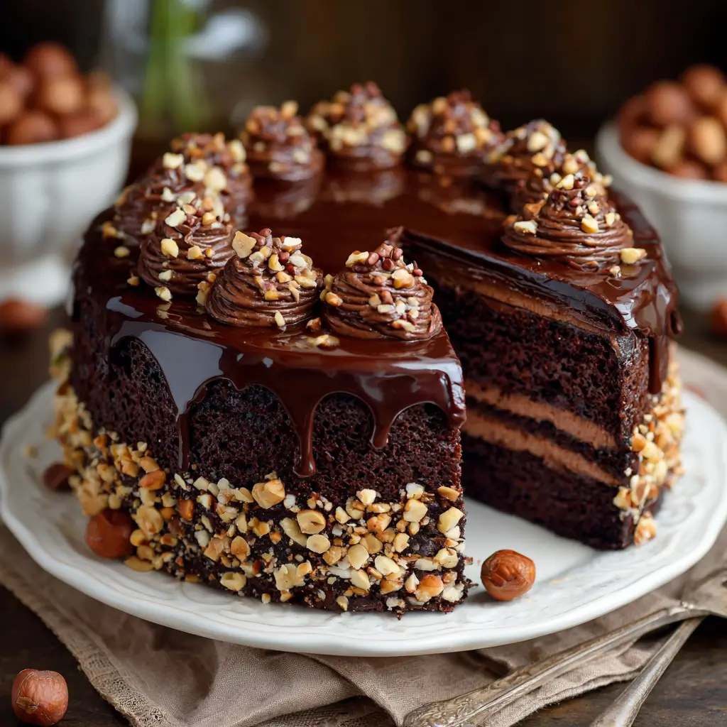 Nutella Hazelnut Cake