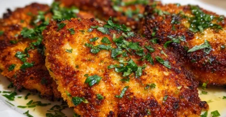 Parmesan Crusted Chicken Cutlets