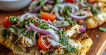 Pesto Chicken Flatbread