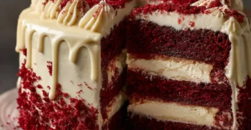 Red Velvet Cheesecake Cake