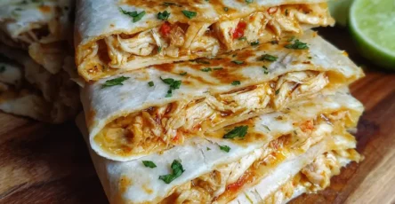 Shredded Chicken Quesadillas