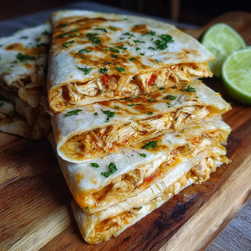 Shredded Chicken Quesadillas