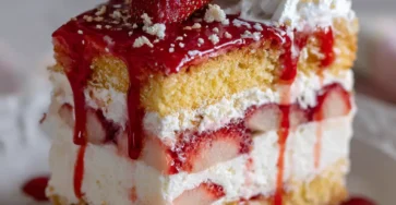 Strawberry Cheesecake Cake