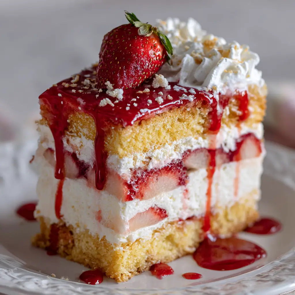 Strawberry Cheesecake Cake