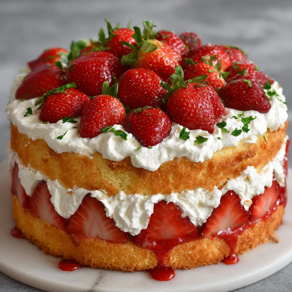 Strawberry Cream Cake