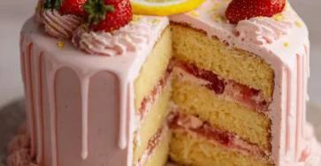 Strawberry Lemonade Cake