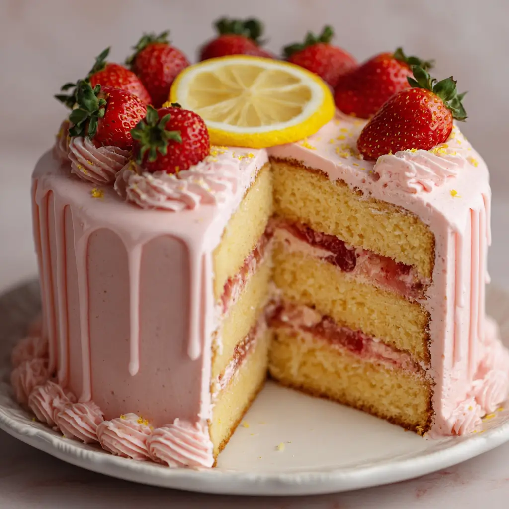 Strawberry Lemonade Cake