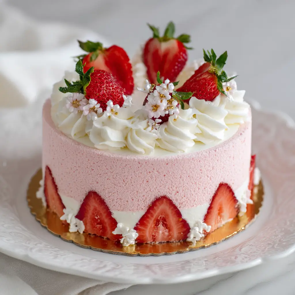 Strawberry Mousse Cake